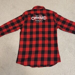 Leisurely Pace Since 1998 Unisex Plaid Flannel Button Up Shirt Disney Onward